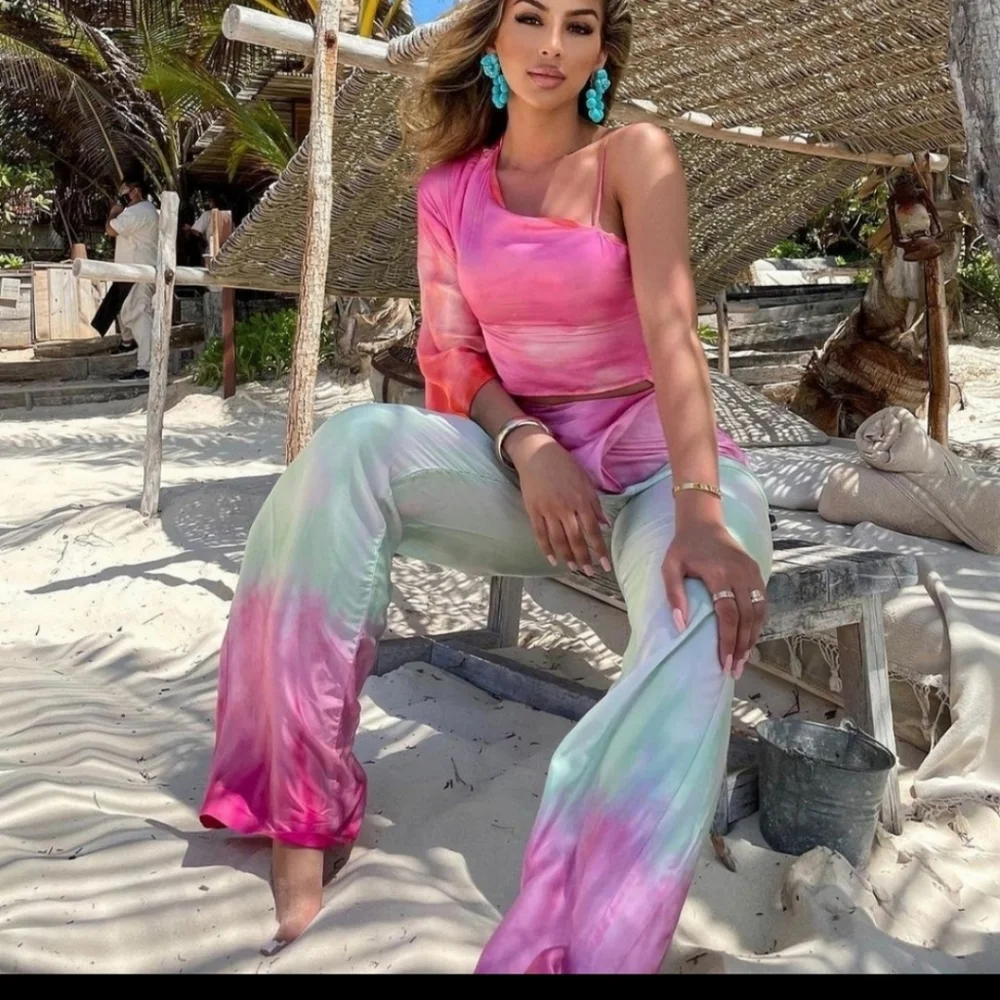 Zara Tye Dye Silky Top - Picture 10 of 11